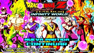 NEW Infinity Word DBZ TTT Mod with Audio in LATINO & NEW Rooster of CHARACTERS and TRANSFORMATIONS!
