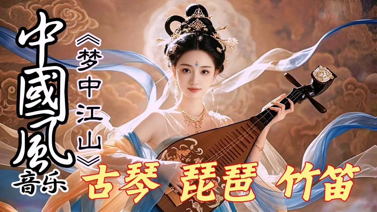 中國風純音樂《梦中江山》123💝古风歌曲~优美的中國古典音樂~古箏 揚琴 洞簫 長笛💝寧靜音樂 放鬆大腦 空靈音樂 養心音樂💝Chinese relaxing music