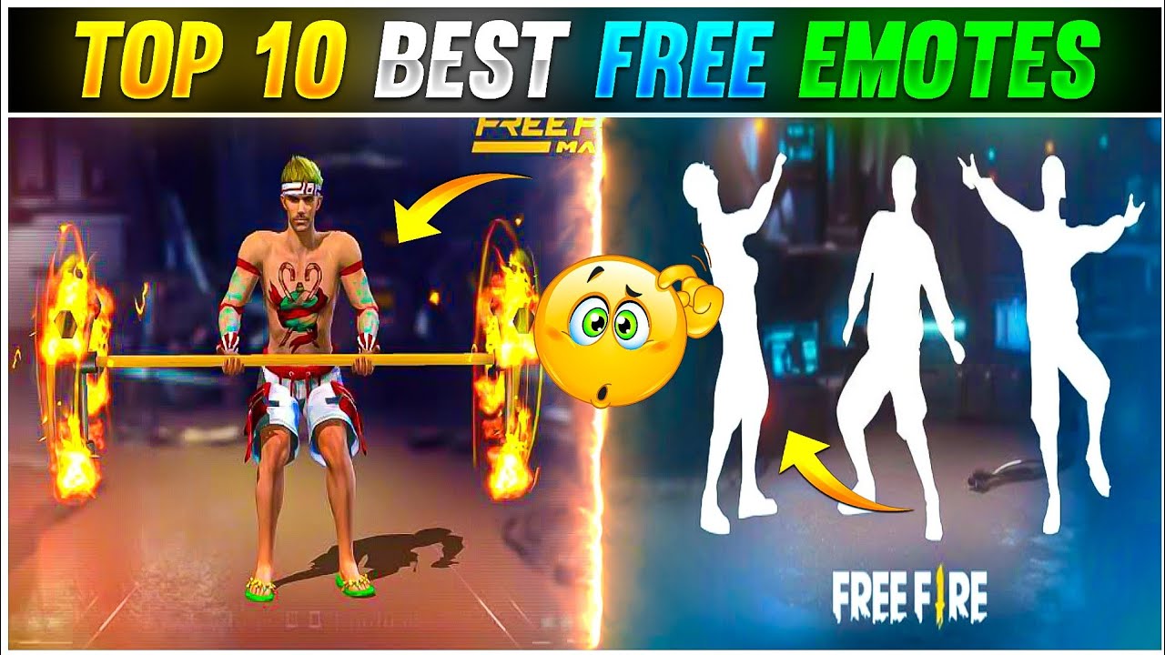 Top 10 Emotes जो हमें बिलकुल ही Free में मिला है | Top 10 popular emotes of free fire | Free Fire