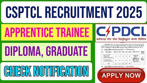Chhattisgarh State Power Distribution Company Graduate & Diploma Apprentice Recruitment 2025.