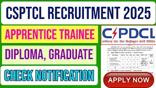 Chhattisgarh State Power Distribution Company Graduate & Diploma Apprentice Recruitment 2025. screenshot 5