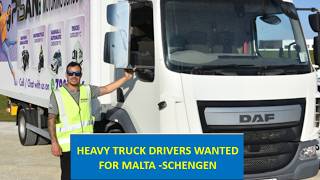 HEAVY DRIVER TRUC DRIVER JOB IN MALTA FOR A LOGISTIC COMPANY