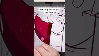 Procreate paint inside lines