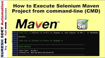 How to Run Selenium Maven Project from Console/Command line