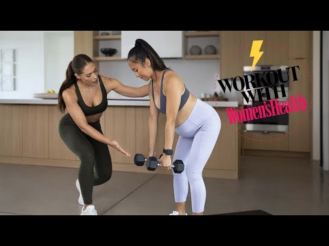 Kelsey Well's 15-min Upper Body Pregnancy Workout | #WorkoutwithWH | Women's Health Australia
