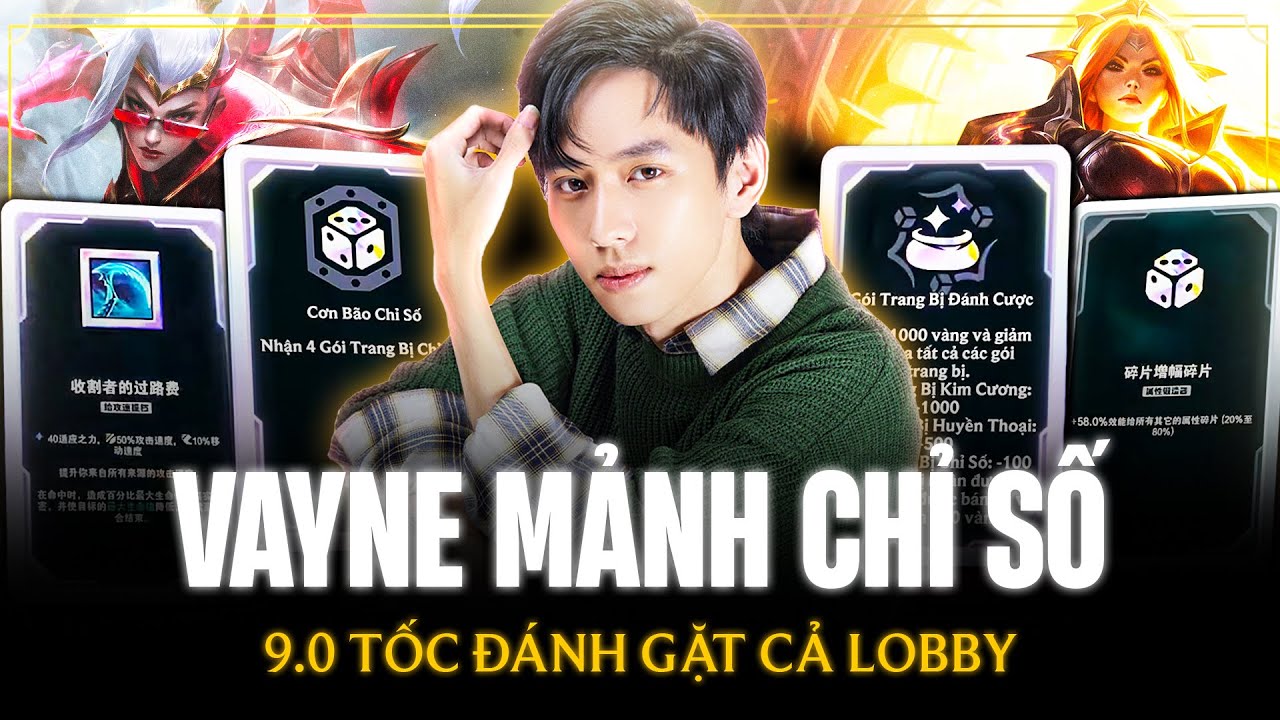 Lang Vương Và Con Vayne Mảnh Chỉ Số Nổ Hũ Gặt Cả Lobby Với Gần 9.0 Tốc Đánh Khiến Đối Thủ Bất Lực