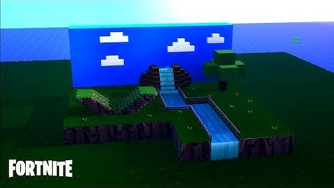 THE MOST BEAUTIFUL MINECRAFT 1v1 MAP EVER! (Time-Lapse) #FleaTop5 - Fortnite Creative