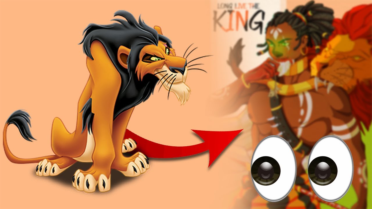 what-if-scar-was-a-man-the-lion-king-fan-art-time-lapse-speed