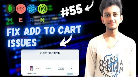 MERN STACK E-Commerce Website Tutorial #55 🔥 Add to Cart In React
