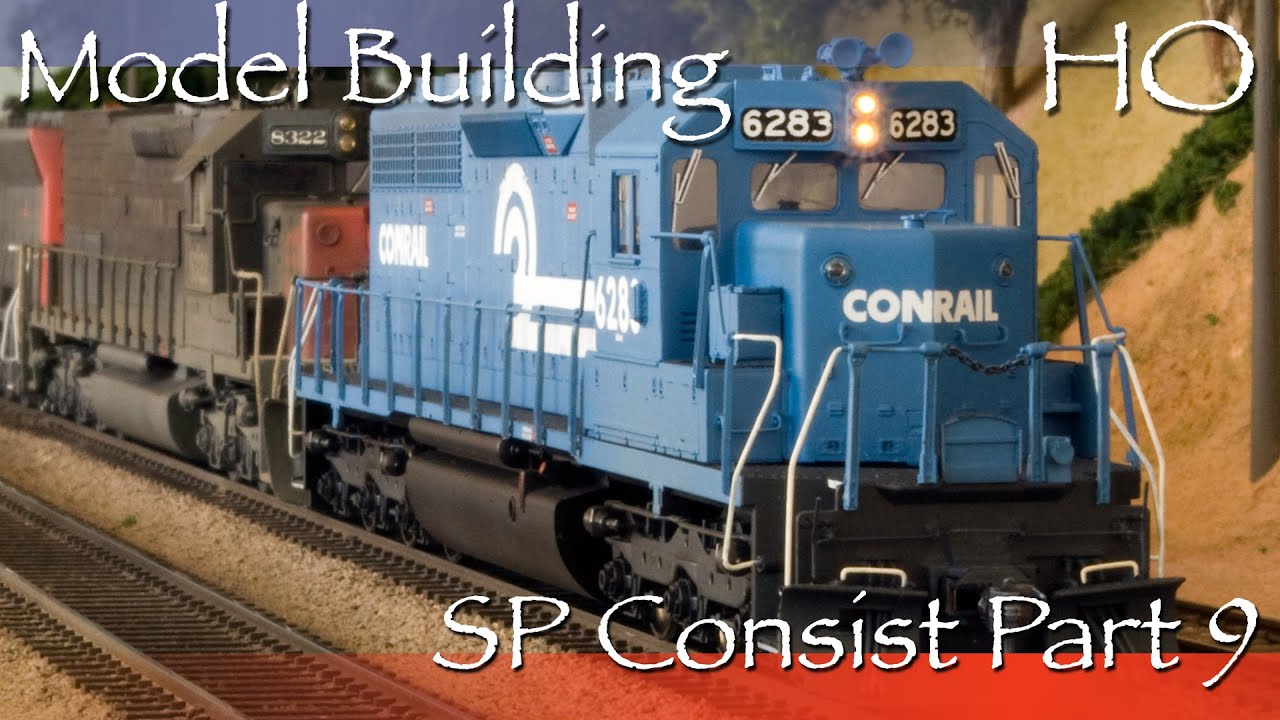 Sd40 Rear Model Building HO SP Consist Part 9 - SD40 Rear End Lighting - YouTube