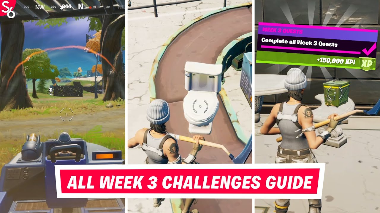 All Week 3 Challenges/Quests Guide! | Fortnite Battle Royale Season 5