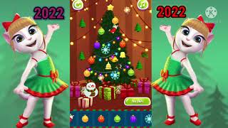 My Christmas Tree Decoration 2022 - Christmas Tree Game with my talking Angela2🎄🎄 screenshot 3
