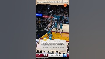 🔥 Jaime Jaquez Jr. Is Hot! Help the Heat Defeat the Hornets!