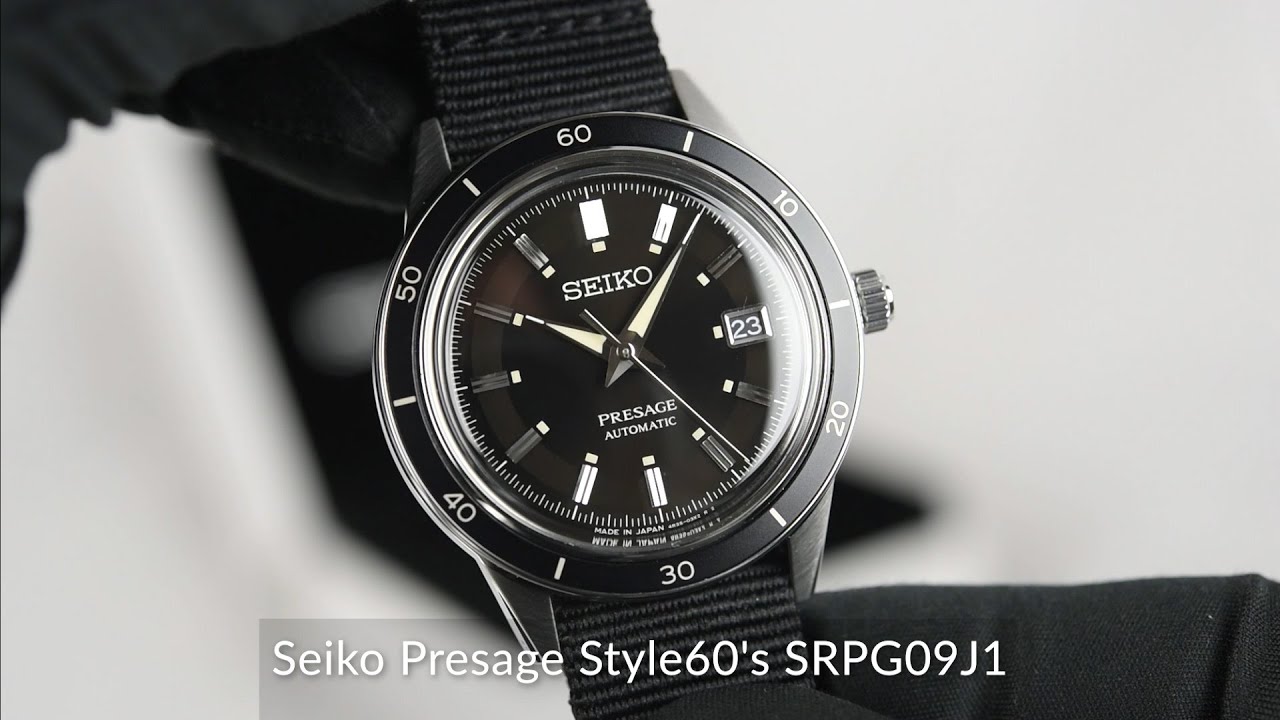 Seiko Presage Style60's SRPG09J1 - YouTube