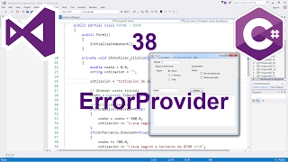 Programación Windows Forms C# 38 --- ErrorProvider