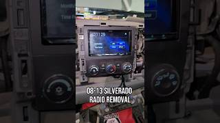 2008-2013 Silverado Radio Removal with 900K #radioremoval #chevy #silverado #install #doubledin