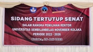 PEMILIHAN REKTOR USN KOLAKA PERIODE 2022-2026
