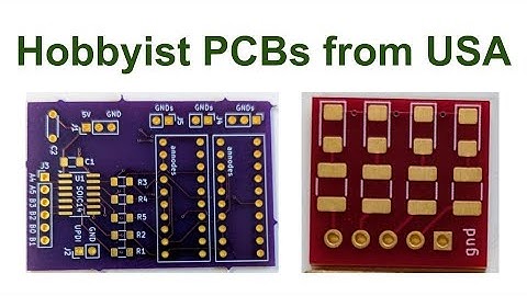 Hobbyist Printed Circuit Boards from the USA