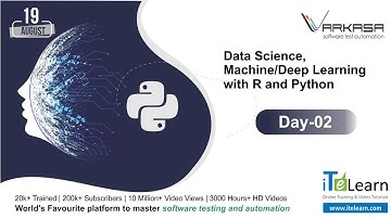 Day-02 Data Science, Machine/Deep Learning with R and Python - Aug 19