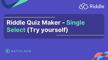 13. Single select (Try yourself)