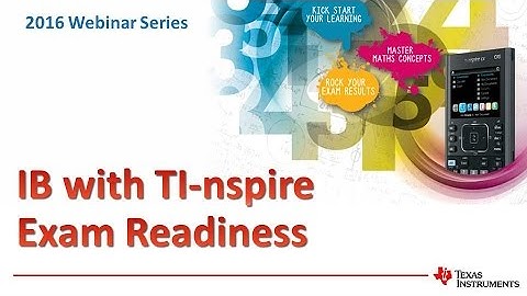IB TI-Nspire Exam Readiness