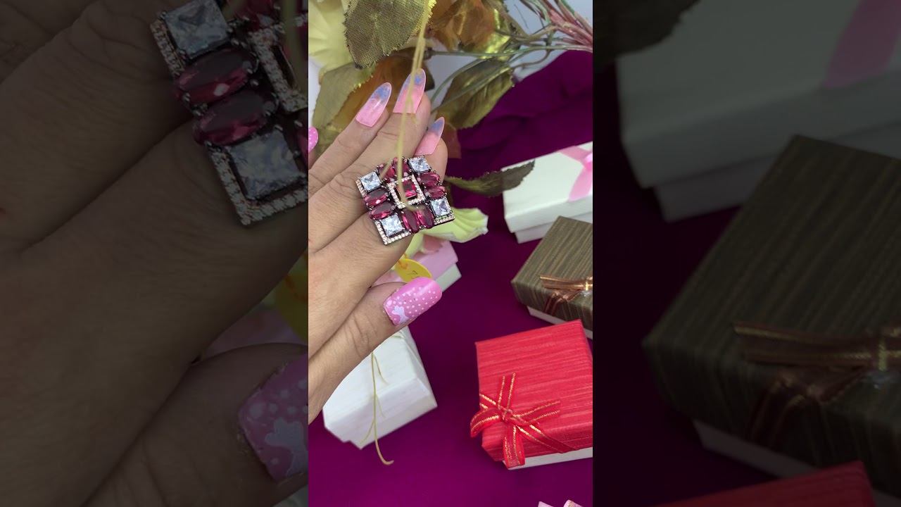 Adjustable Zircon studded fingure Ring