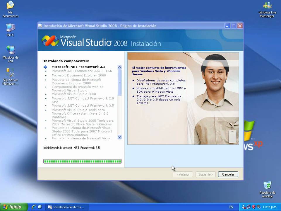 Instalacion Visual Studio 2008 - YouTube