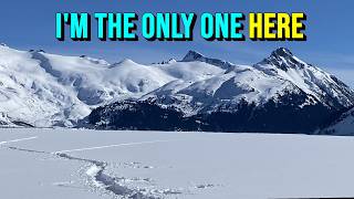 Alone at Garibaldi Lake: Winter Hiking Garibaldi Provincial Park