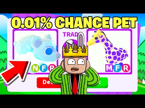 FINALLY TRADING NEON FROSTBITE BEAR! (Adopt me)