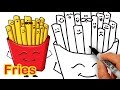 How to Draw Cartoon Fries Cute and Easy