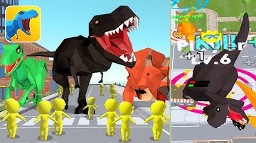 Dinosaur Rampage 🦕🏙️🥩 All Levels Mobile Walkthrough Gameplay iOSAndrodi Free Game Update Level LKBPJ