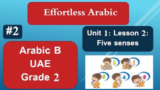 Arabic B - UAE  - Grade 2 - Unit 1 -  Lesson 2 - Five senses