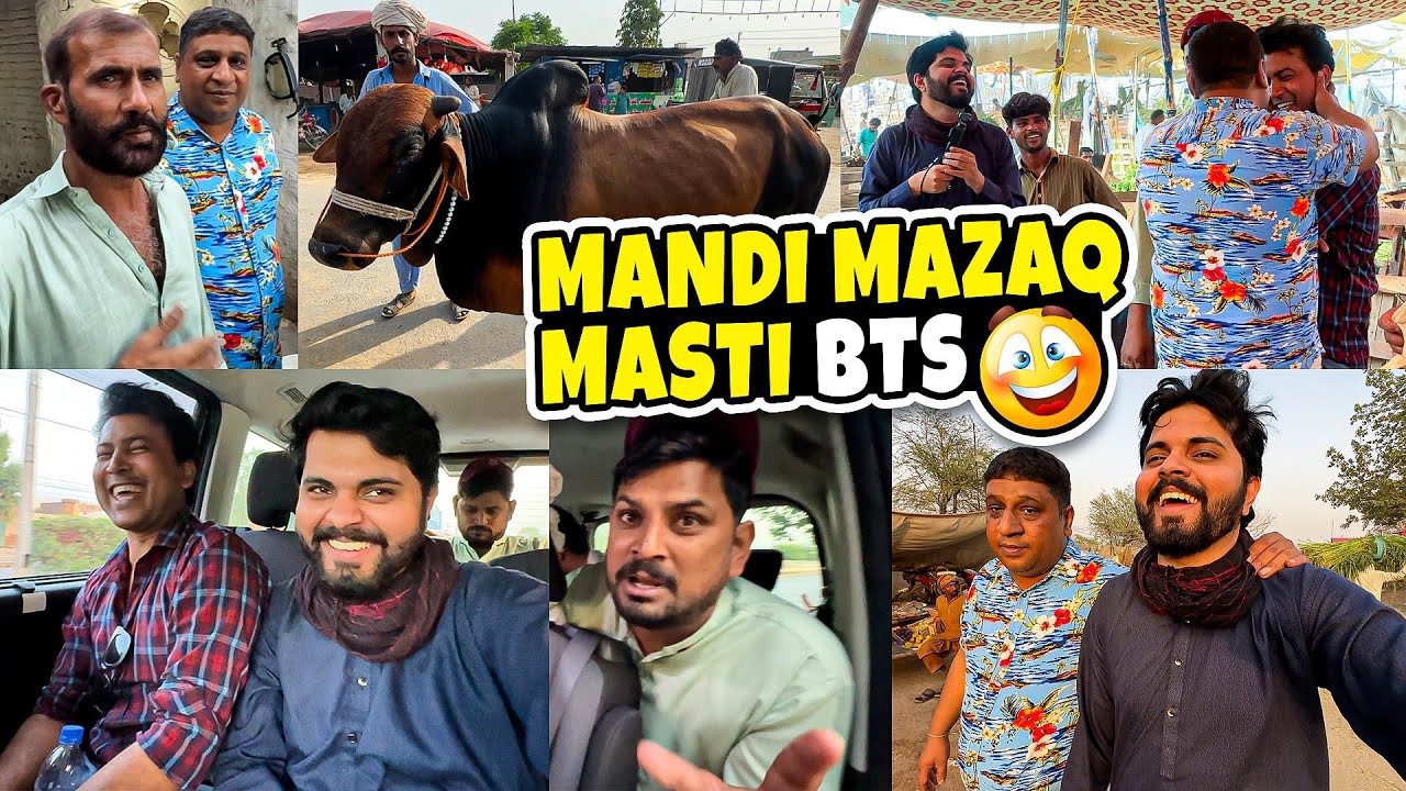 Mazaq Masti Scene In Mandi 🐂🐐| Shooting, Comedy, BTS 🎉| Fun Vlog ✨