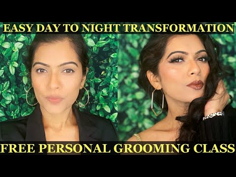 PERSONAL GROOMING CLASS DAY 5 हिंदी |DAY- TO- NIGHT GLAM MAKEUP TUTORIAL USING MAYBELLINE|PRATIBHA