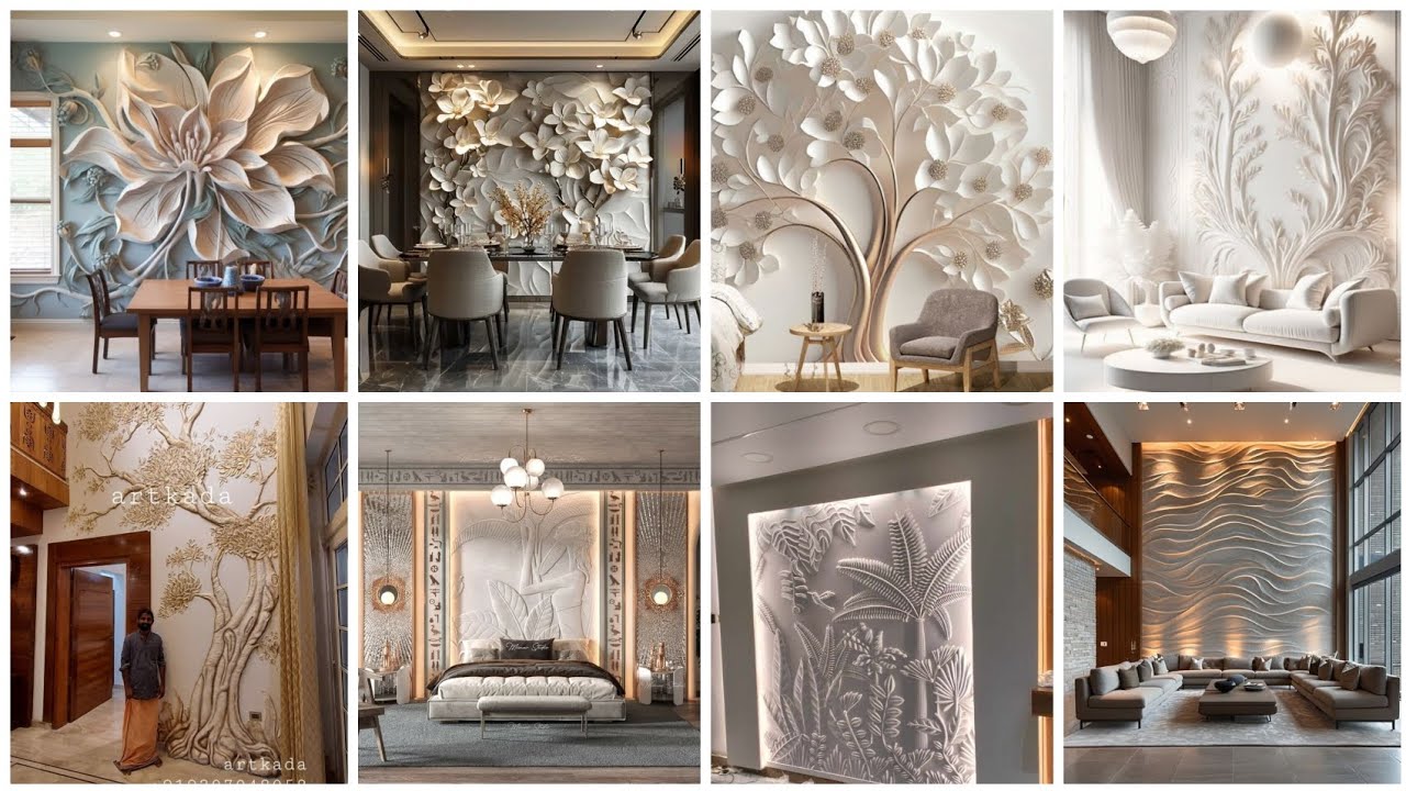 Modern Living Room Wall Decorating Ideas 2024 | Home Interior Wall ...