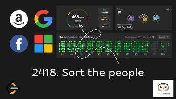 Leetcode Daily Problem Solution | 2418. Sort the people | 22/07/2024