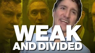 Trudeau has never been strong and united.
Its time to fact-check Trudeau.
Dozens of his own caucus are signing a petition to have him step down.
Justin Trudeau tried to pull a classic Trudeauing and told reporters everything was fine and the Liberal Party is strong and united.
Lets fact-check that. Trudeau has never been strong and united.
