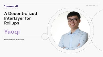 Altlayer: A Decentralized Interlayer for Rollups - Yaoqi, Founder@Altlayer