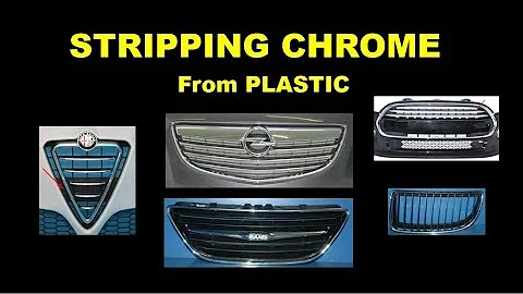 How To Remove CHROME From PLASTIC Grill, Strip dechrome car grille - DayDayNews