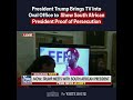 President Trump Brings TV Into Oval Office to Show South African President Proof of Persecution