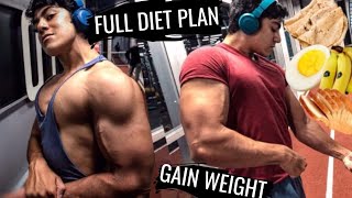 FULL DAY OF EATING Indian Bodybuilding (हिंदी)🇮🇳Diet Plan for Students | Fast Weight & Muscle Gain
