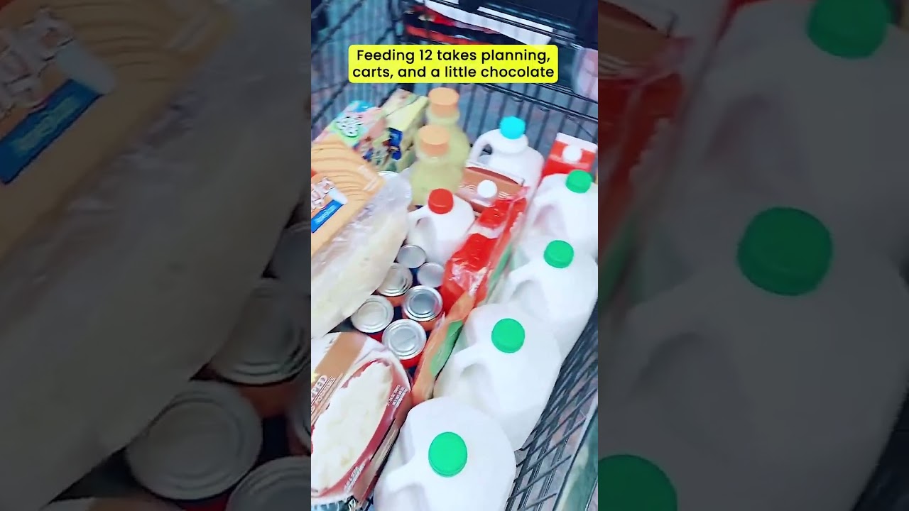 Покупка продуктов для моей семьи из 12 человек!