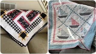 New simple classy baby quilt design by pop up fashion 💖💖