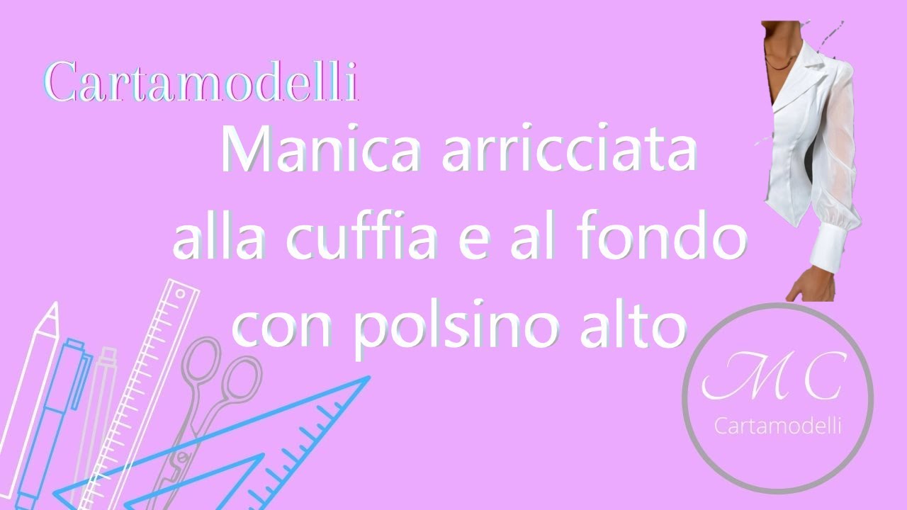 Manica arricciata alla cuffia e al fondo