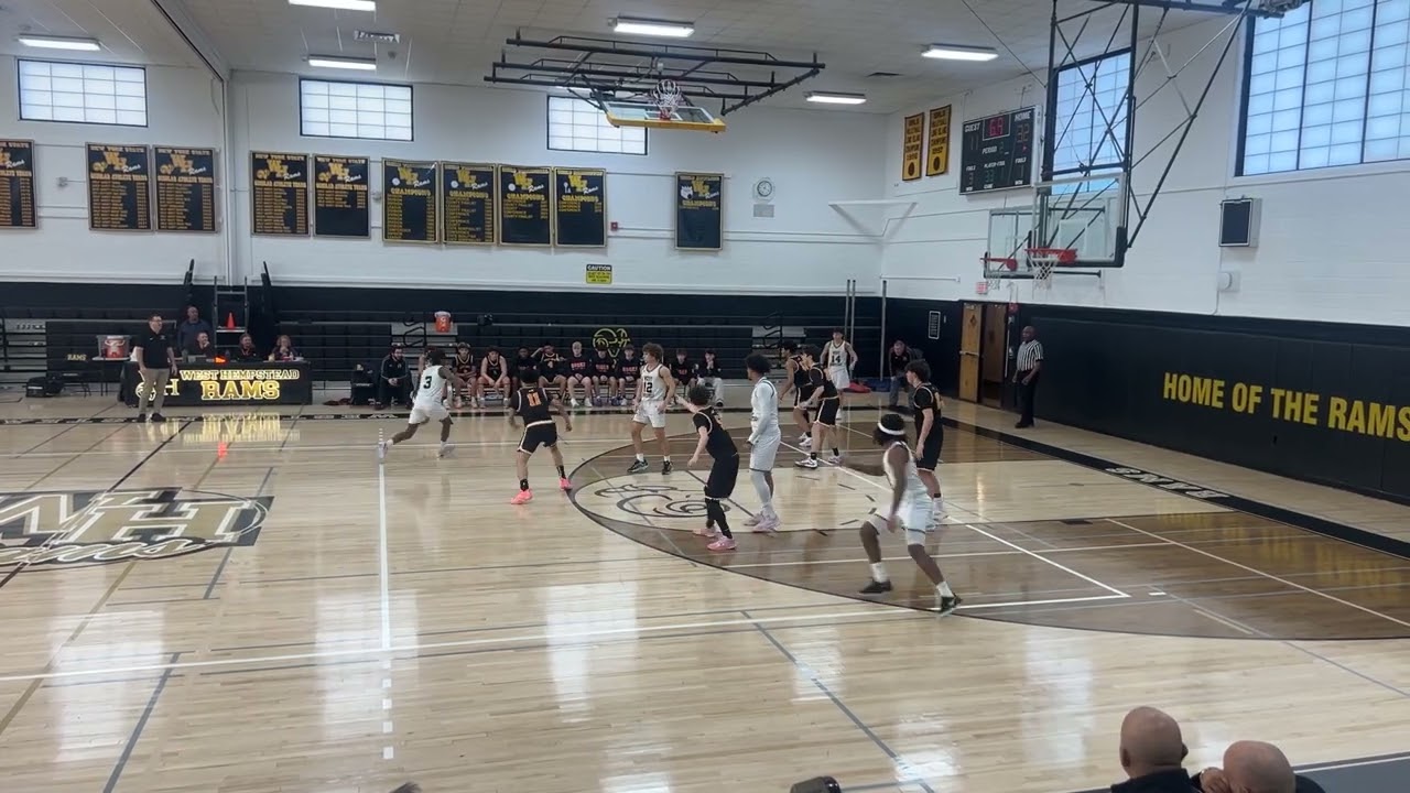 Last shot of the half! 3 is good!