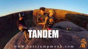 🪂 Tandem BASE Jumping Reel: Thrills with Base Jump Moab! 🌟