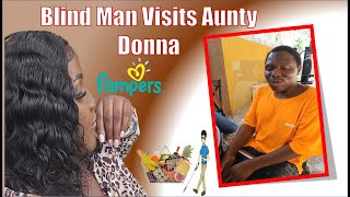Donna Gowe is live! Blind man oustide