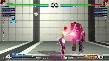 [KOFXIV] Yuri midscreen optimal HD combo (1PG)