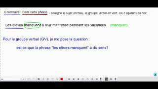 analyse de phrase 1
