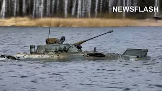 Russian Troops Put Amphibious Infantry Vehicles To The Test With Water-Based Training Exercise